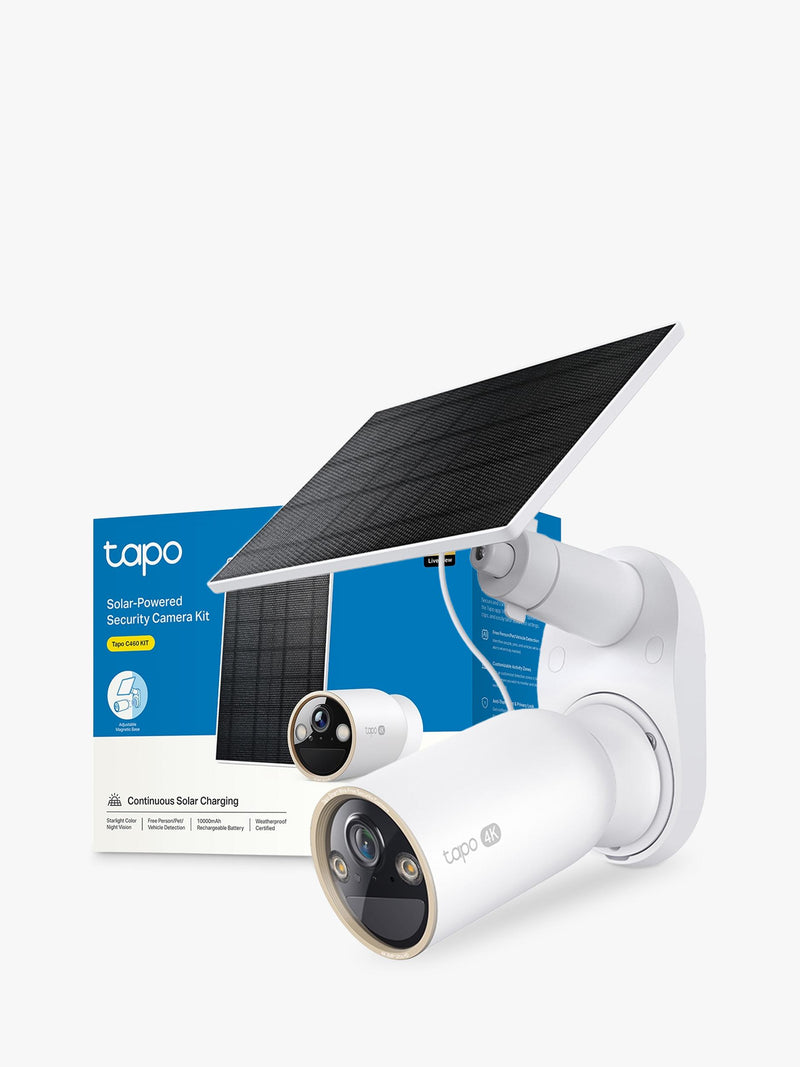 TP-Link Tapo C460 outdoor security camera with solar panel, imported from the UK