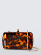 John Lewis John Lewis Elle Clutch Bag, Tortoise- Buy online at McGrocer