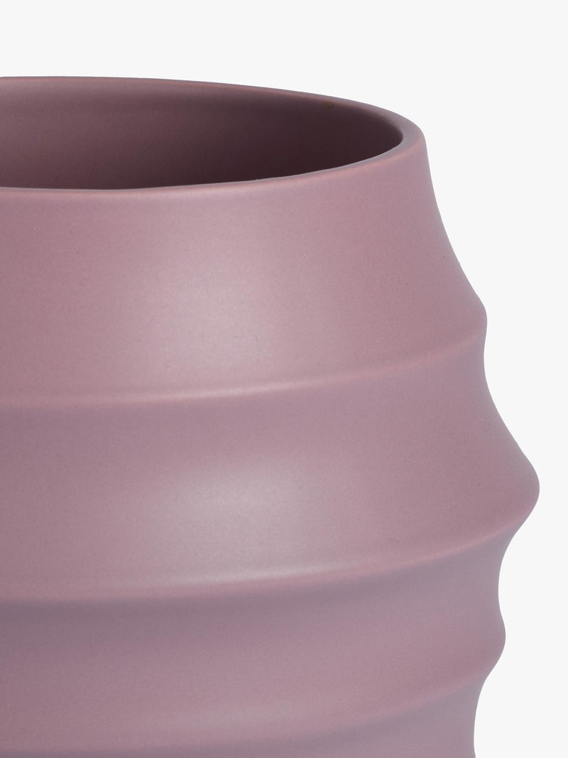 The Conran Shop beehive earthenware vase mauve 22cm - British product
