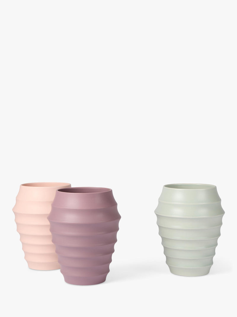The Conran Shop beehive earthenware vase mauve 22cm - British product