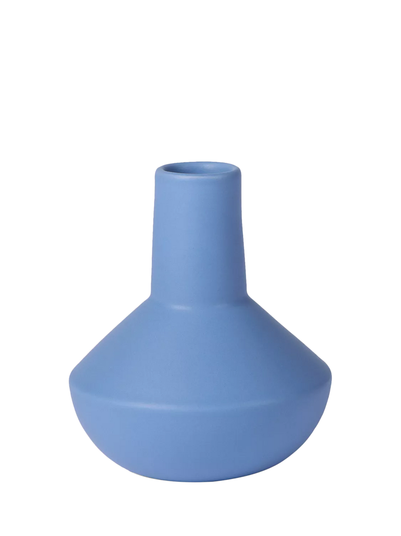 Conran Shop sphere bottle vase blue 14.5cm, imported from the UK