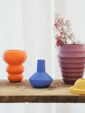 Conran Shop sphere bottle vase blue 14.5cm, imported from the UK
