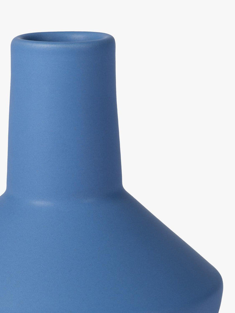 Conran Shop sphere bottle vase blue 14.5cm, imported from the UK