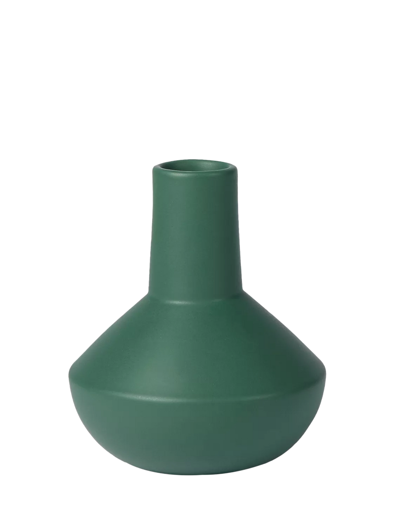 The Conran Shop sphere bottle earthenware vase green 18.5cm (British brand)