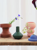 The Conran Shop sphere bottle earthenware vase green 18.5cm (British brand)