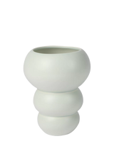 John Lewis The Conran Shop Stacked Spheres Earthenware Vase Mint H18.5cm- Buy online at McGrocer