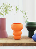 The Conran Shop orange stacked spheres earthenware vase H18.5cm, UK version