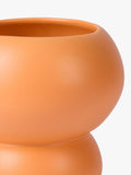 The Conran Shop orange stacked spheres earthenware vase H18.5cm, UK version