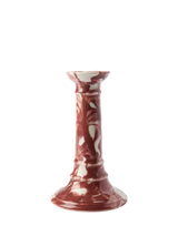 John Lewis The Conran Shop Wardour Earthenware Candlestick, Burgundy- Buy online at McGrocer