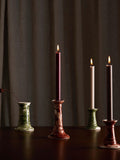 The Conran Shop Wardour candlestick burgundy earthenware, UK version