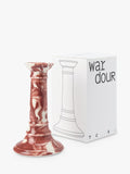 The Conran Shop Wardour candlestick burgundy earthenware, UK version