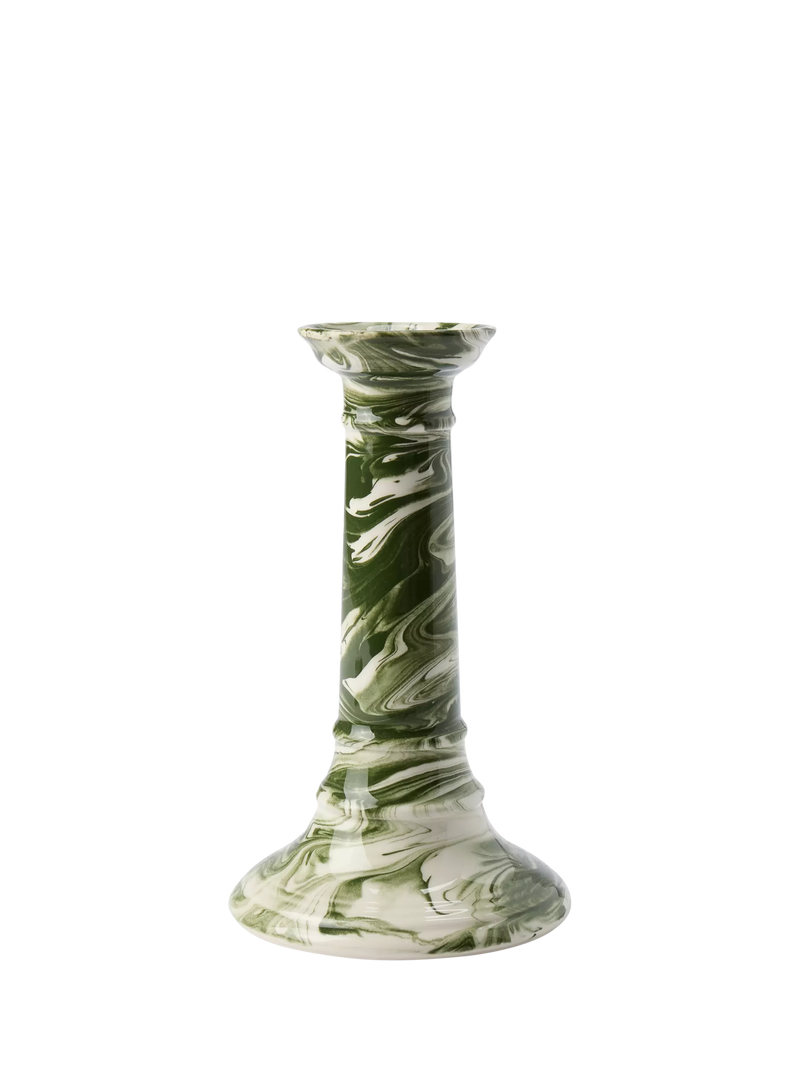 The Conran Shop Wardour earthenware candlestick green, UK version