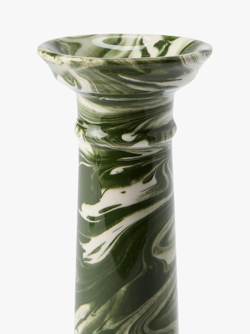 The Conran Shop Wardour earthenware candlestick green, UK version