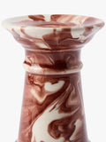 The Conran Shop earthenware candlestick burgundy (British brand)