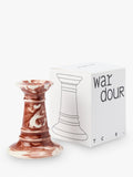 The Conran Shop earthenware candlestick burgundy (British brand)