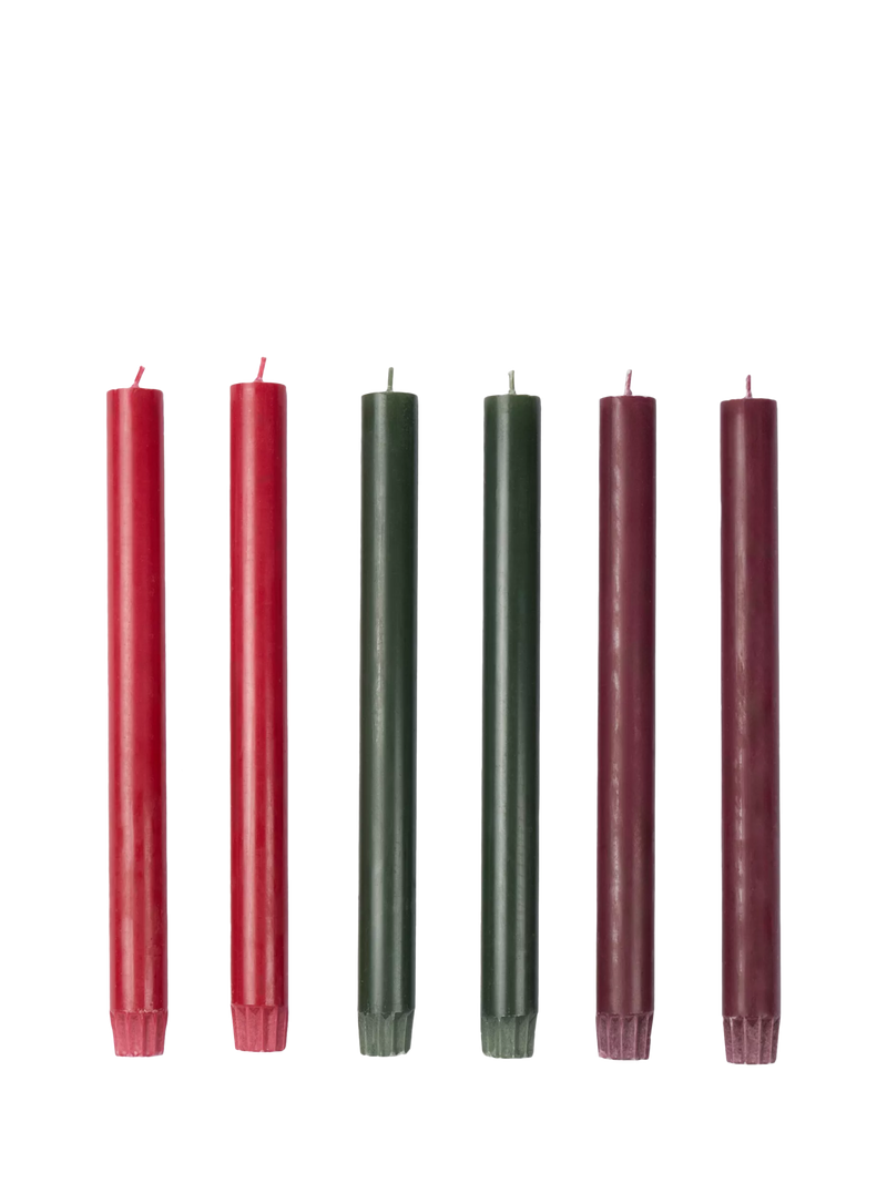 The Conran Shop candles pack of 6 25cm bolds, imported from the UK