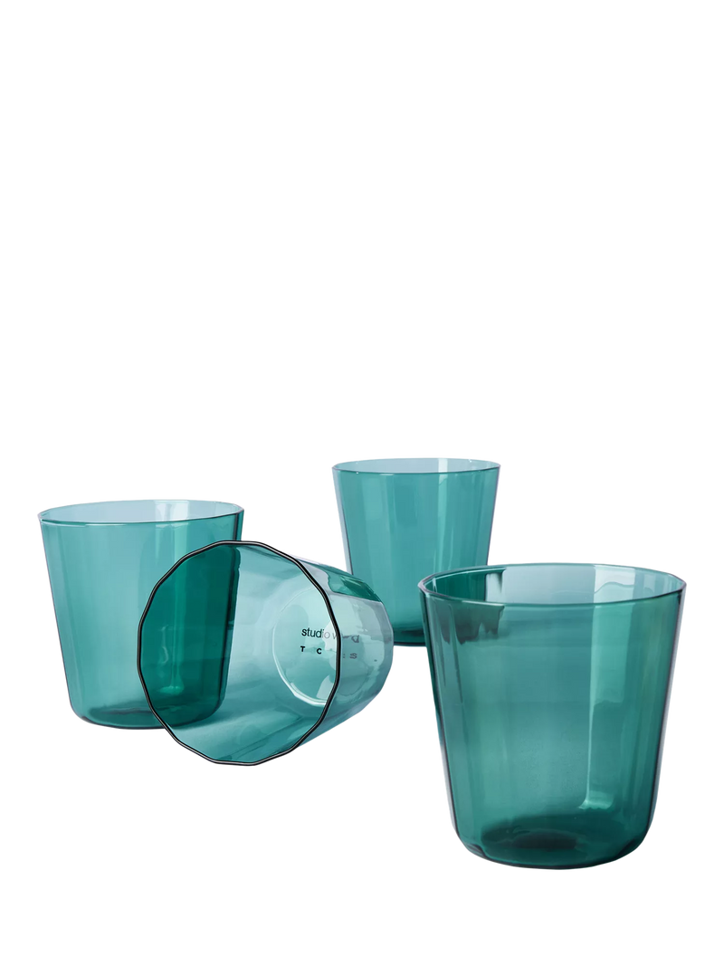 The Conran Shop Fade tumblers set of 4 Petrol 260ml (British brand)