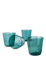 John Lewis The Conran Shop Fade Glass Tumbler Set of 4, 260ml, Petrol- Buy online at McGrocer