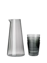 John Lewis The Conran Shop Fade Glass Carafe & 4 Tumbler Set Smoke- Buy online at McGrocer