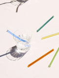 The Conran Shop Santorini reusable glass cocktail straws set of 6 - British product