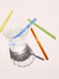 The Conran Shop Santorini reusable glass cocktail straws set of 6 - British product