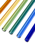The Conran Shop Santorini reusable glass cocktail straws set of 6 - British product