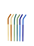 The Conran Shop cocktail straws set of 6 multi coloured (British brand)