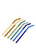 The Conran Shop cocktail straws set of 6 multi coloured (British brand)
