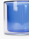 The Conran Shop double-walled borosilicate glass mug set of 2 blue 235ml, UK version