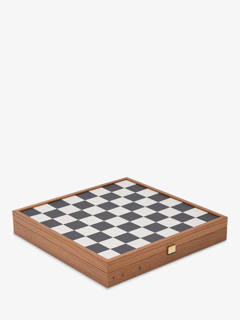 Conran Shop Milos wooden chess set black white - British product