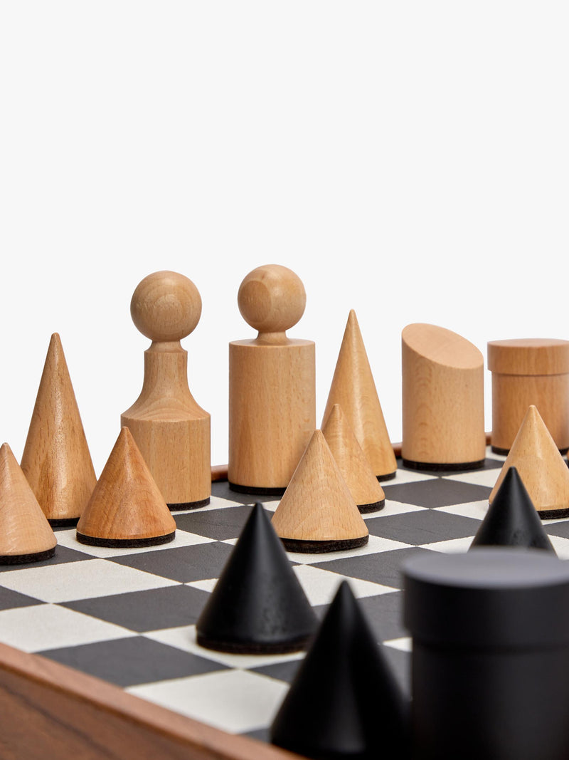 Conran Shop Milos wooden chess set black white - British product