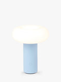 The Conran Shop Torus rechargeable portable table lamp powder blue, imported from the UK