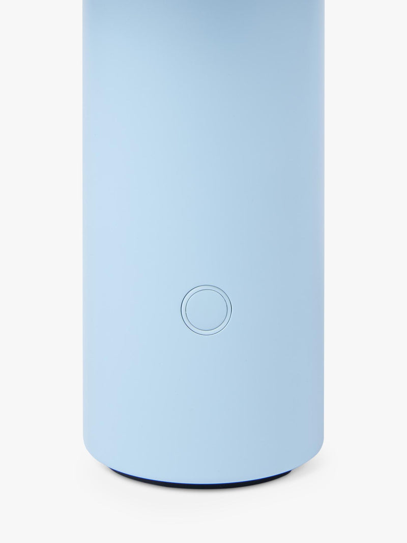 The Conran Shop Torus rechargeable portable table lamp powder blue, imported from the UK