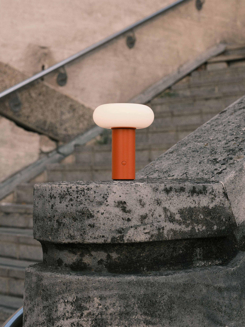 The Conran Shop portable table lamp orange (British brand)