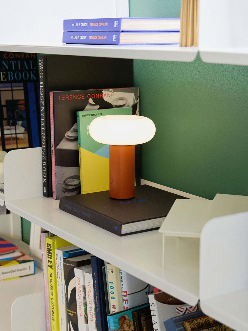 The Conran Shop portable table lamp orange (British brand)