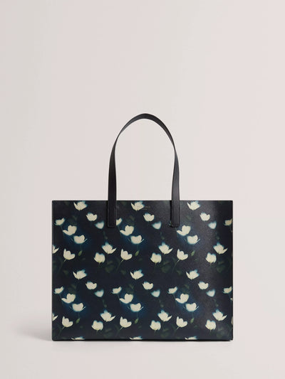John Lewis Ted Baker Tulipon Printed Tote Bag Navy- Buy online at McGrocer