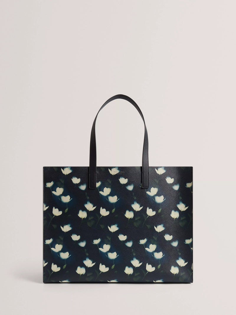 Ted Baker printed tote bag navy, UK version