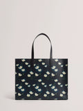 Ted Baker printed tote bag navy, UK version