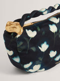 Ted Baker Isli Navy Satin Hobo Grab Bag (British brand)