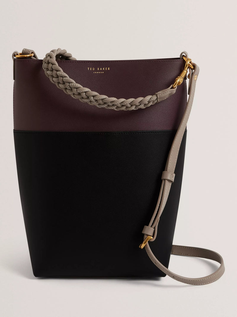 Ted Baker Wilna tote bag wine leather, UK version