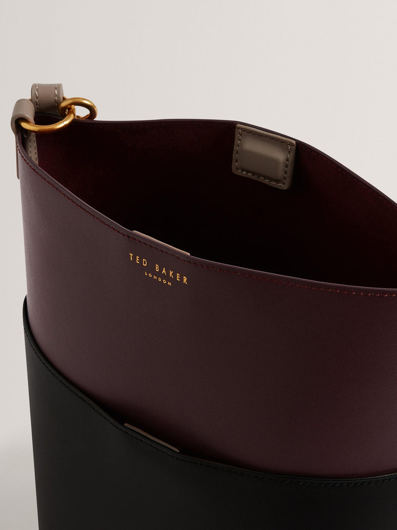 Ted Baker Wilna tote bag wine leather, UK version