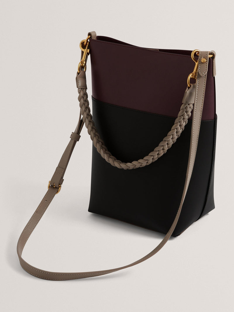 Ted Baker Wilna tote bag wine leather, UK version