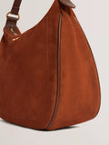 Ted Baker Samiyra brown suede hobo bag imported from the UK