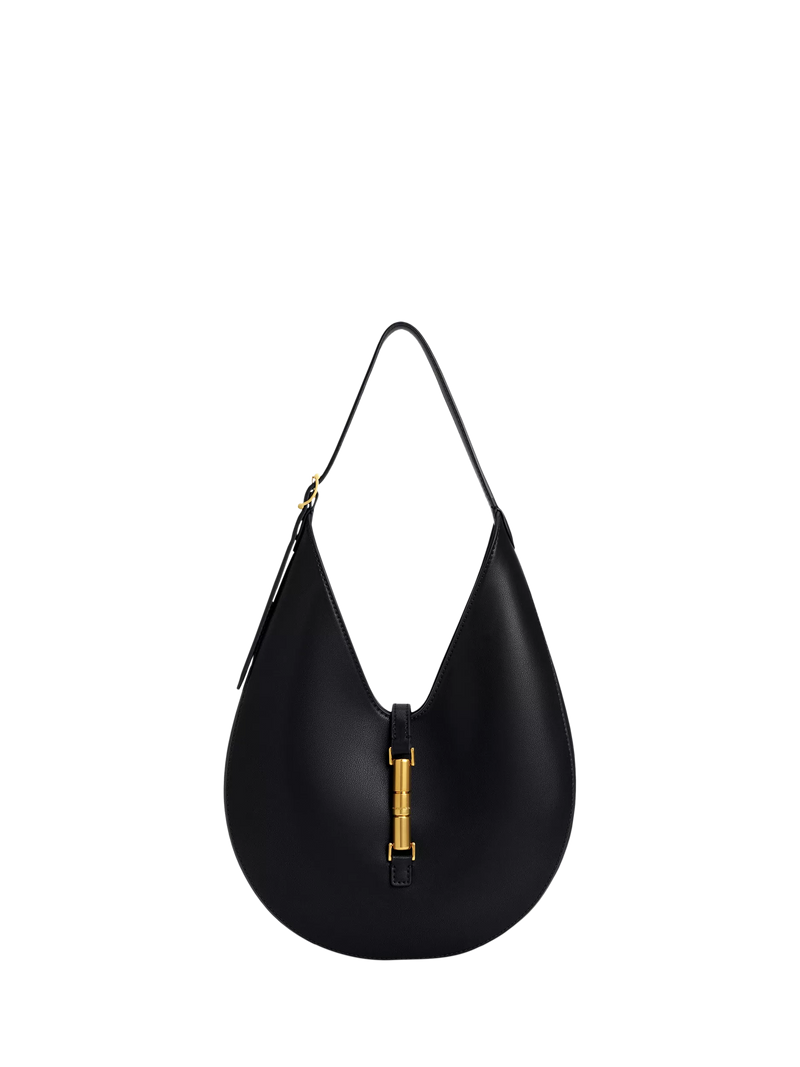 CHARLES & KEITH Cesia Hobo Bag in black, imported from the UK