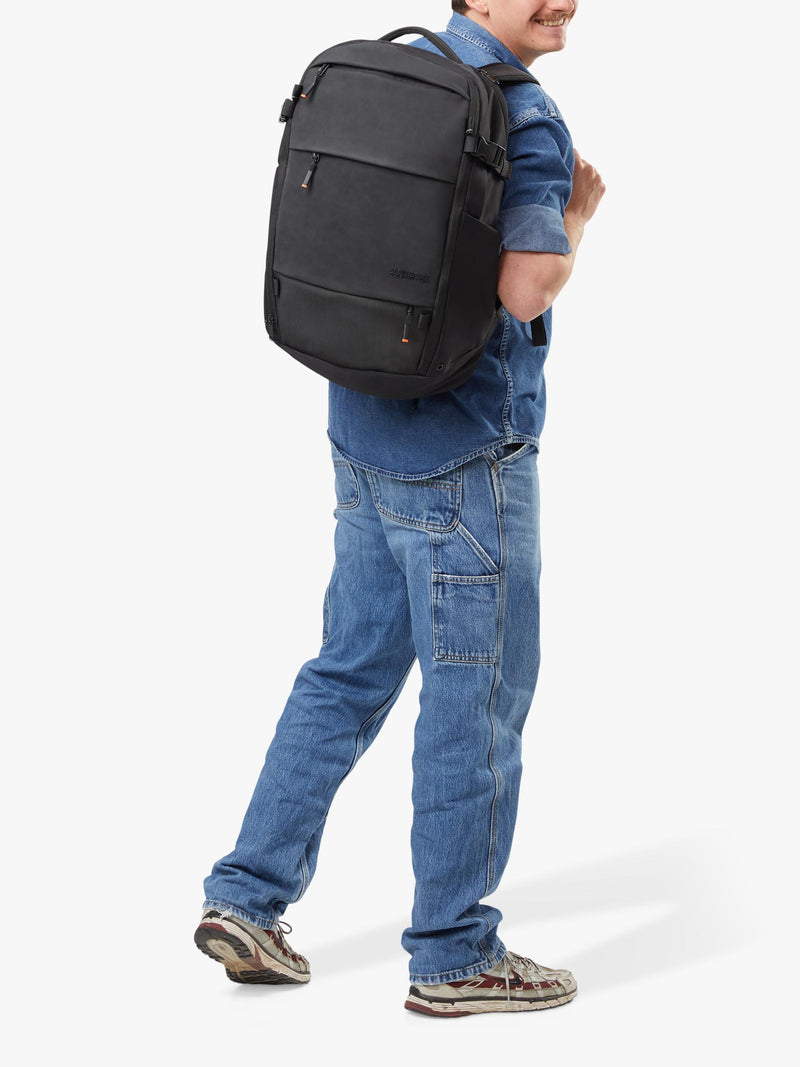 American Tourister PacePro 15-inch laptop backpack in flash black, UK version