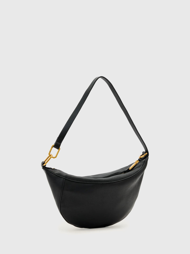 AllSaints Luna Micro Leather Shoulder Bag, imported from the UK