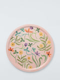 John Lewis floral round tray pink multi 38cm (British brand)