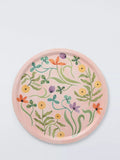 John Lewis floral round tray pink multi 38cm (British brand)