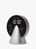 Lexon Conic digital alarm clock glacier aluminium (British brand)
