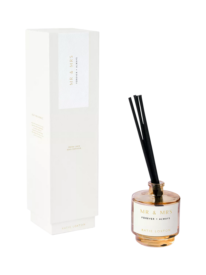 Katie Loxton Mr & Mrs reed diffuser fresh linen white lily, UK version